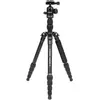 Image de Caruba Travelstar 143 Basse altitude de la Caméra (Métal), Trépied, Noir