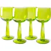 Image de HK Living AGL4470 The Emeralds wijnglas lang 200 ml glas groen 4 stuks (AGL4470), Verres à vin, Vert