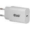 Image de Club 3D Club3D Lifestyle Ladegerät USB-C 30Watt, 2Stk weiss retail (30 W, 1 portion), Chargeur USB, Blanc