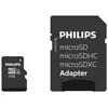 Image de Carte mémoire Philips MicroSDHC 16 Go avec adaptateur SD Noir