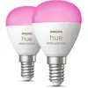 Image de Philips Hue, Ampoule, Lustre d'ambiance blanc et couleur (E14, 470 lm, 2 x)