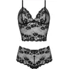 Image de Christine Le Duc, Soutien-gorge, Christine Valerie Bralette Set schwarz, Noir, (Une unité par pack, L, XL)