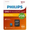 Image de Philips Carte Mémoire Avec Adaptateur Micro Sdxc 256gb Class 10 Uhs-i U3