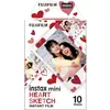 Image de Fujifilm Fuji - Instax Mini 1x10 Shots Heart Sketch, Film instantané, Multicolore