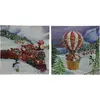 Image de Kaemingk, Tableaux, Peinture de paysage de Noël (38 x 38 cm)