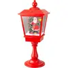 Image de Lumineo, Lanterne, LED-Laterne Rot Weihnachtsmann Musik Beweglichen