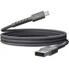 Image de Câble de charge Fresh 'n Rebel USB-A vers Lightning FlexWave Silicone Braided 2 m Storm Grey