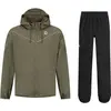 Image de Rogelli, Unisexe, Pantalon de cyclisme, Pendler-Essential Regenanzug (XXL), Vert, Noir