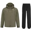 Image de Rogelli, Unisexe, Veste de cyclisme, Pendler-Essential Regenanzug (M), Vert, Noir, M