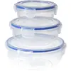 Image de Furber Récipient de stockage 3 pièces rond, transparent, Boîte de conservation, Transparent