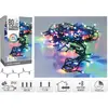 Image de Koopman, Guirlande lumineuse, LED-Lichterkette bunt, 80 LEDs, Grünes Kabel, Innen/Aussen, 9m, 8 Funk. (9 m)