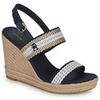 Image de Sandalen Tommy Hilfiger GOLDEN WEBBING WEDGE Marine