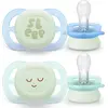 Image de Philips Avent, Tétine, Ultra Air Nuit (2x, 0 - 2 Mois)