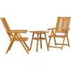 Image de vidaXL, Table de jardin + table de balcon, Meubles de jardin