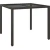 Image de vidaXL, Table de jardin + table de balcon, Alivia (90 x 90 x 75 cm)