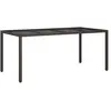 Image de vidaXL, Table de jardin + table de balcon, Timéo (190 x 90 x 75 cm)