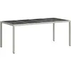 Image de vidaXL, Table de jardin + table de balcon, Timéo (190 x 90 x 75 cm)