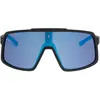 Image de Agu, Hommes, Lunettes de sport, Monture de Lunettes de Cyclisme Sweep HD II (Noir, Bleu), Bleu, Noir