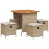 Image de vidaXL, Table de jardin + table de balcon, Garten Essgruppe