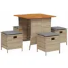 Image de vidaXL, Table de jardin + table de balcon, Garten Essgruppe