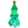 Image de vidaXL, Sapin de Noël, Weihnachtsbaum Polyester Polypropylen 110 X 110 X 240 CM Aufblasbar (240 cm)