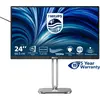 Image de Philips 24B2N4200/00 60,45cm 23,8Zoll 1920x1080 VGA HDMI DP USB (1920 x 1080 pixels, 23.80"), Moniteur, Gris, Argent