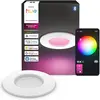Image de Philips Hue, Spot encastrable, Slim Downlight LED Einbauleuchte, App- & Sprachsteuerung (GU10, Aluminium moulé sous pression, PC, Polycarbonate (PC))