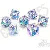 Image de Glass Staff CritStones Liquid Core Würfel Set Fantasia Fluid Electroplated (7)