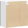 Image de vidaXL, Étagère, Gerardo 1x wall glass cabinet (2 doors) (60 x 31 x 60 cm)