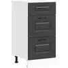 Image de vidaXL, Étagère, Space 1x bottom cabinet (3 drawers) 40 cm wide 81.5 cm high (40 x 46 x 81.50 cm)