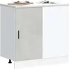 Image de vidaXL, Étagère, Allie 1x corner bottom cabinet (1 door) 86 cm (46 x 86 x 81.50 cm)