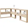 Image de vidaXL, Lit : accessoires, Bücherregal-Kopfteil (98.50 x 218.50 x 80 cm)
