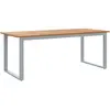 Image de vidaXL, Table de jardin + table de balcon, Table de salle à manger (200 x 90 x 75 cm)