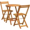 Image de vidaXL, Table de jardin + table de balcon, Garten Essgruppe (60 x 60 x 72 cm)