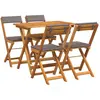 Image de vidaXL, Table de jardin + table de balcon, Set Bistro (90 x 55 x 75 cm)