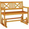 Image de vidaXL, Banc de jardin, Emely X-crossed backrest