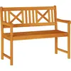 Image de vidaXL, Banc de jardin, Bellamy X-crossed backrest