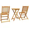 Image de vidaXL, Table de jardin + table de balcon, Garten Bistro Set