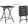 Image de vidaXL, Table de jardin + table de balcon, Brian (55 x 55 x 72.50 cm)