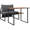 Image de vidaXL, Table de jardin + table de balcon, Konrad (100 x 55 x 70 cm)