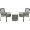 Image de vidaXL, Table de jardin + table de balcon, Taylor (41.50 x 41.50 x 43 cm)