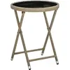 Image de vidaXL, Table de jardin + table de balcon, Tables de jardin (60 x 60 x 75 cm)