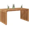Image de vidaXL, Table de jardin + table de balcon, Table de jardin (70 x 37.50 x 35.50 cm)