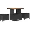 Image de vidaXL, Table de jardin + table de balcon, Garten Essgruppe (100 x 100 x 79 cm)