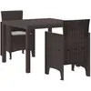 Image de vidaXL, Table de jardin + table de balcon, Lincoln (100 x 100 x 73 cm)