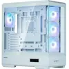 Image de Zalman GHE P50 DS ATX Boîtier en verre trempé Panoramic View - Blanc (ATX, mATX, Mini-ITX), Boîtier PC, Blanc