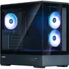Image de Zalman GHE P30 V2 micro-ATX Boîtier en verre trempé Panoramic View - Noir (mATX, Mini-ITX), Boîtier PC, Noir
