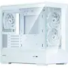 Image de Zalman GHE P30 V2 micro-ATX Boîtier en verre trempé Panoramic View - Blanc (mATX, Mini-ITX), Boîtier PC, Blanc