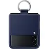 Image de Samsung Couvercle en silicone avec anneau (Samsung Galaxy Z Flip3), Coque pour téléphone portable, Bleu