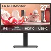 Image de LG Dis 27BA75QB-B Business QHD IPS Noir (2560 x 1440 pixels, 27"), Moniteur, Noir